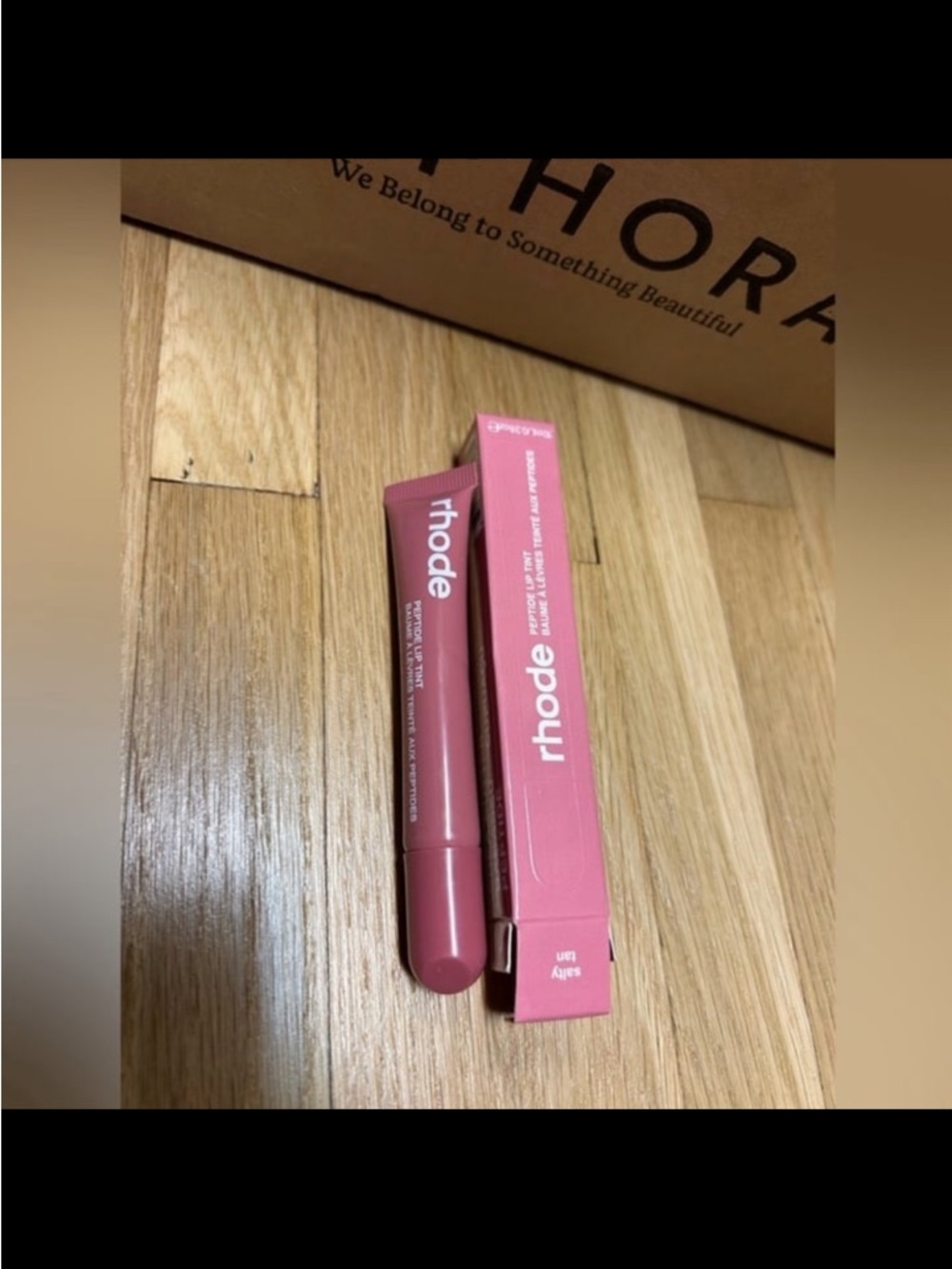Rhode Salty Tan Peptide Lip Tint Hailey Bieber Glazed Lip Viral Shade NEW
